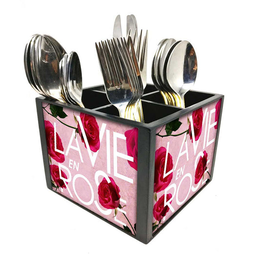 Love RoseCutlery Holder Stand Silverware Caddy Organizer Nutcase