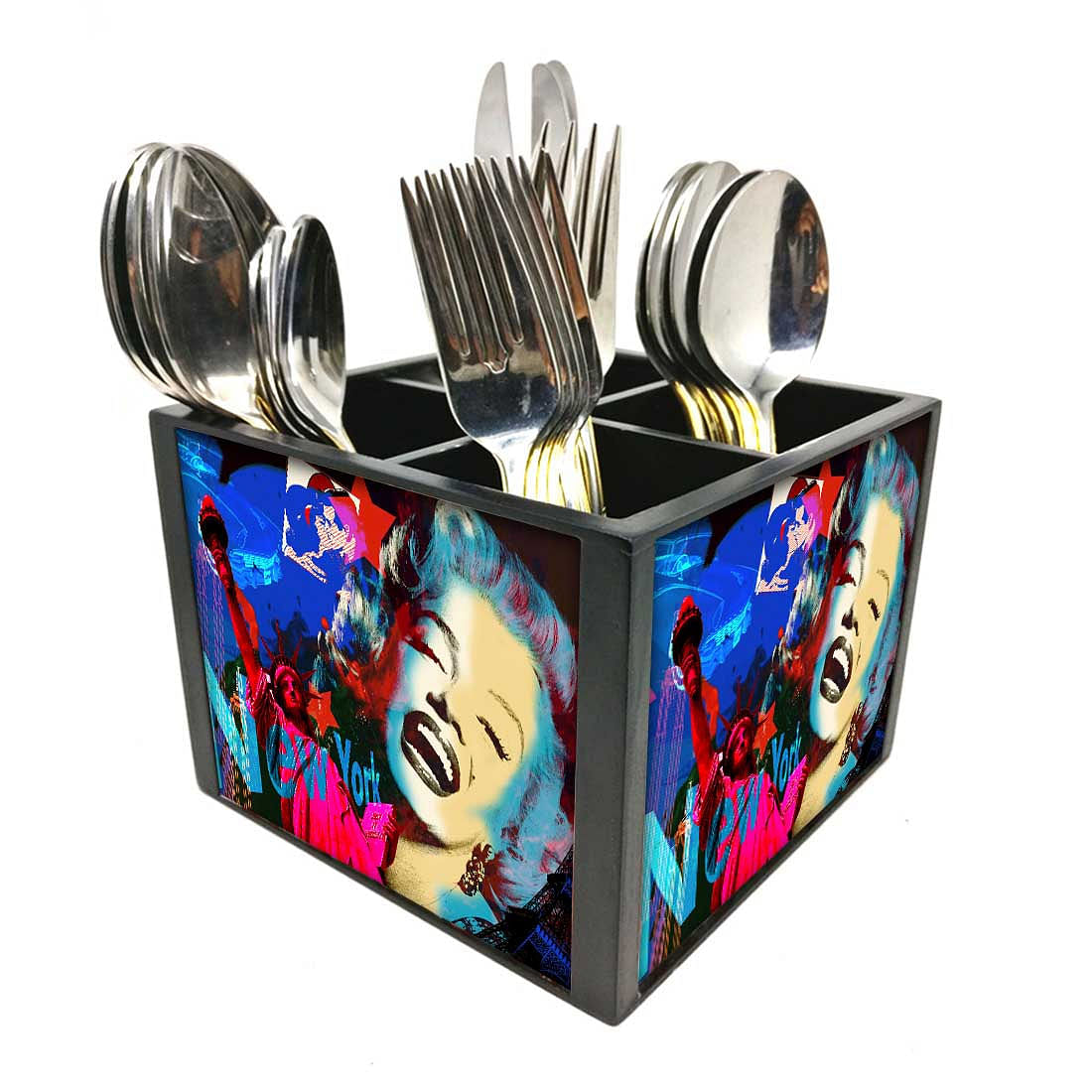 Marilyn In ColorCutlery Holder Stand Silverware Caddy Organizer Nutcase