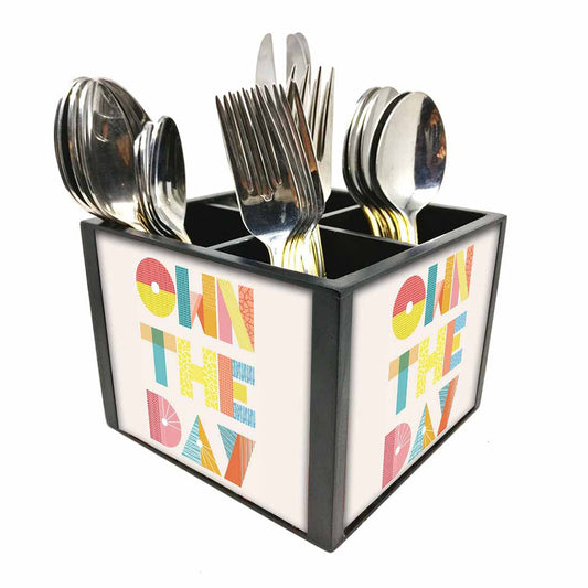 Own The DayCutlery Holder Stand Silverware Caddy Organizer Nutcase