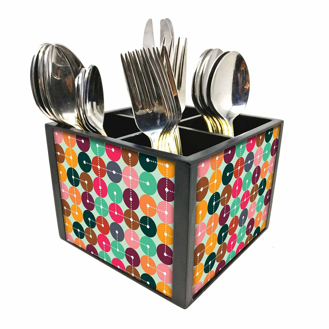 Map CodesCutlery Holder Stand Silverware Caddy Organizer Nutcase