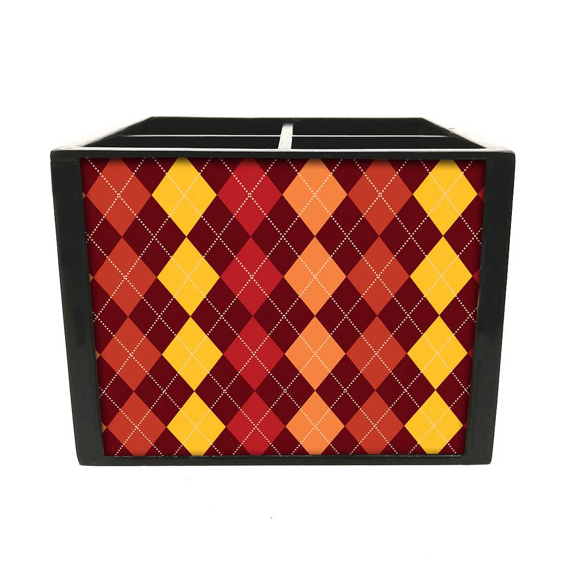 Diamonds I Red And YellowCutlery Holder Stand Silverware Caddy Organizer Nutcase