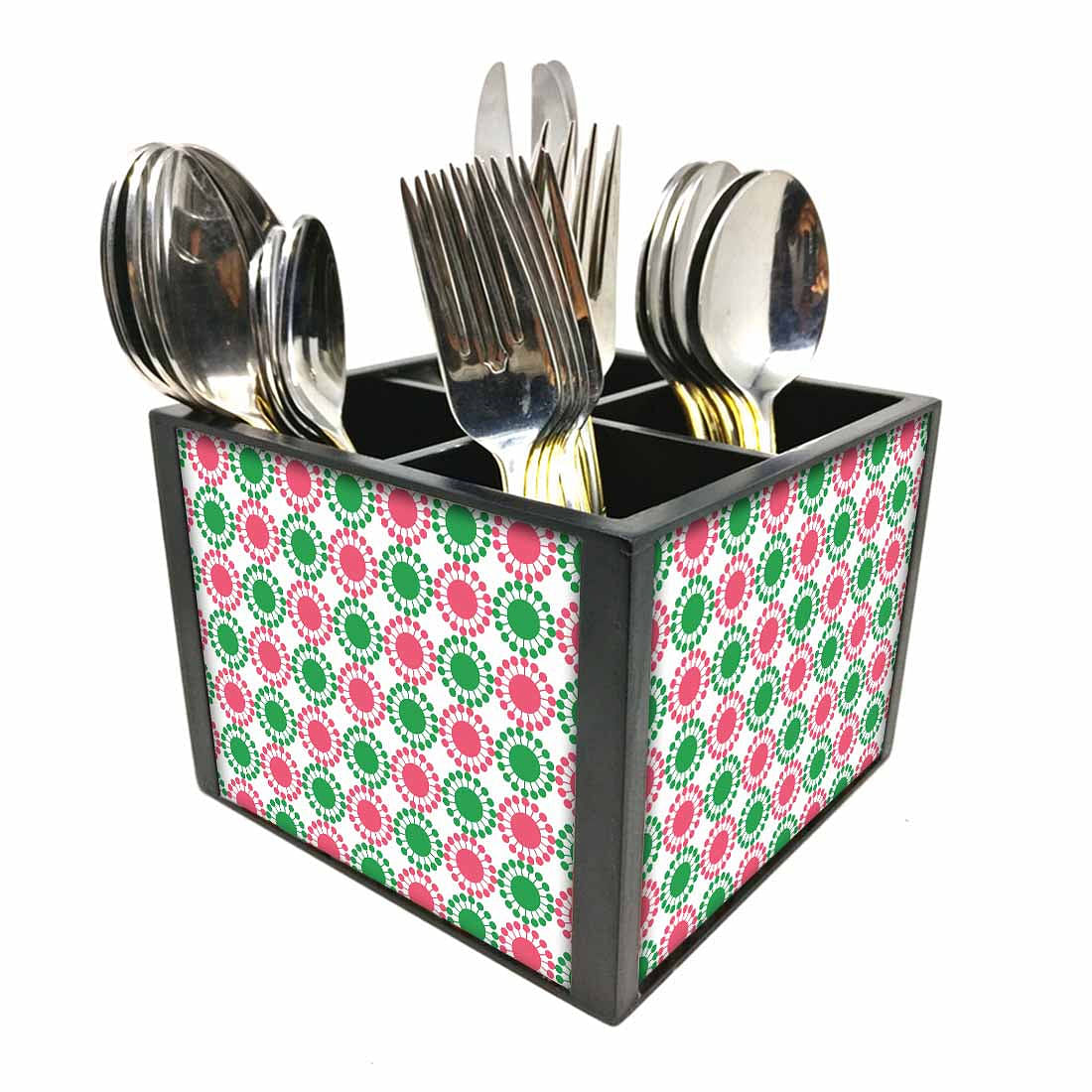 FlowersCutlery Holder Stand Silverware Caddy Organizer Nutcase