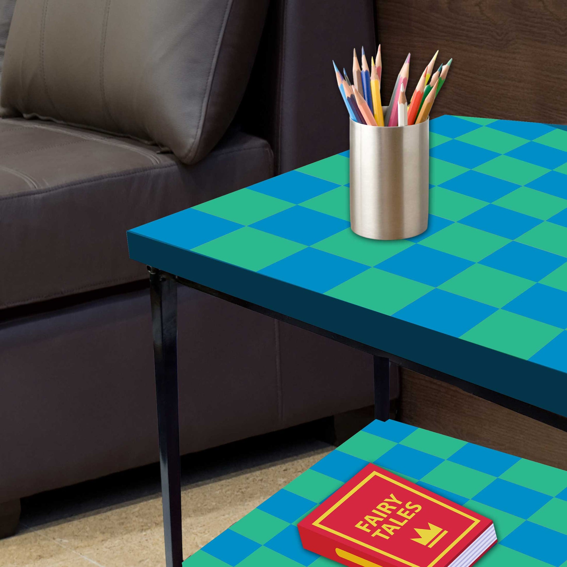 Designer Side Table for Living Room Storage - CHESS Nutcase