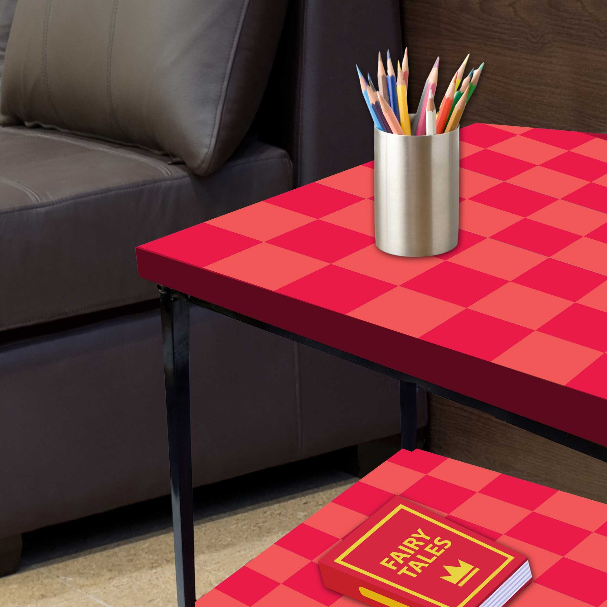 Designer Side Table for Living Room Storage - CHESS Nutcase