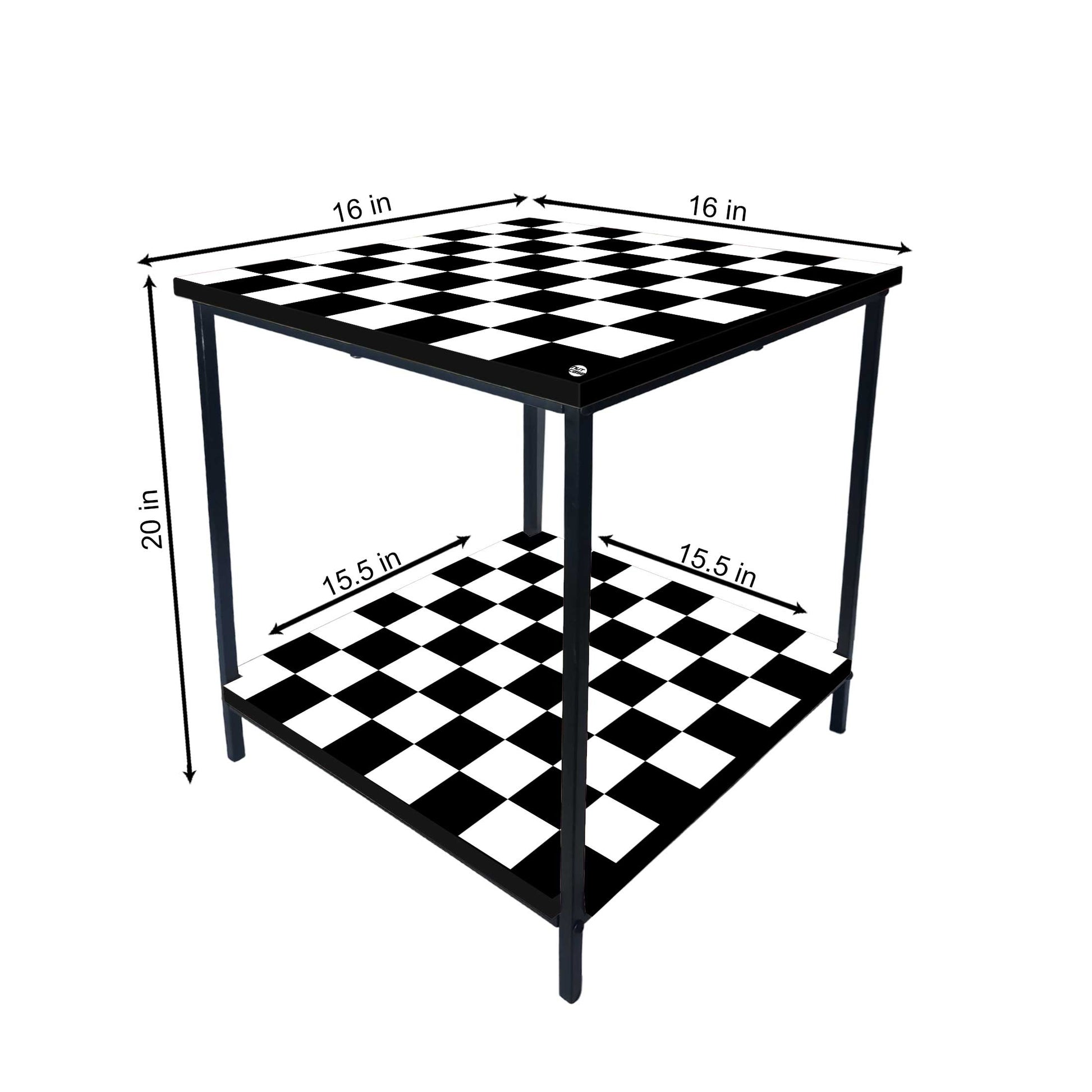 Designer Side Table for Living Room Storage - CHESS Nutcase