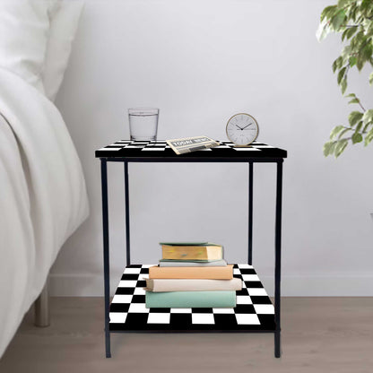 Designer Side Table for Living Room Storage - CHESS Nutcase