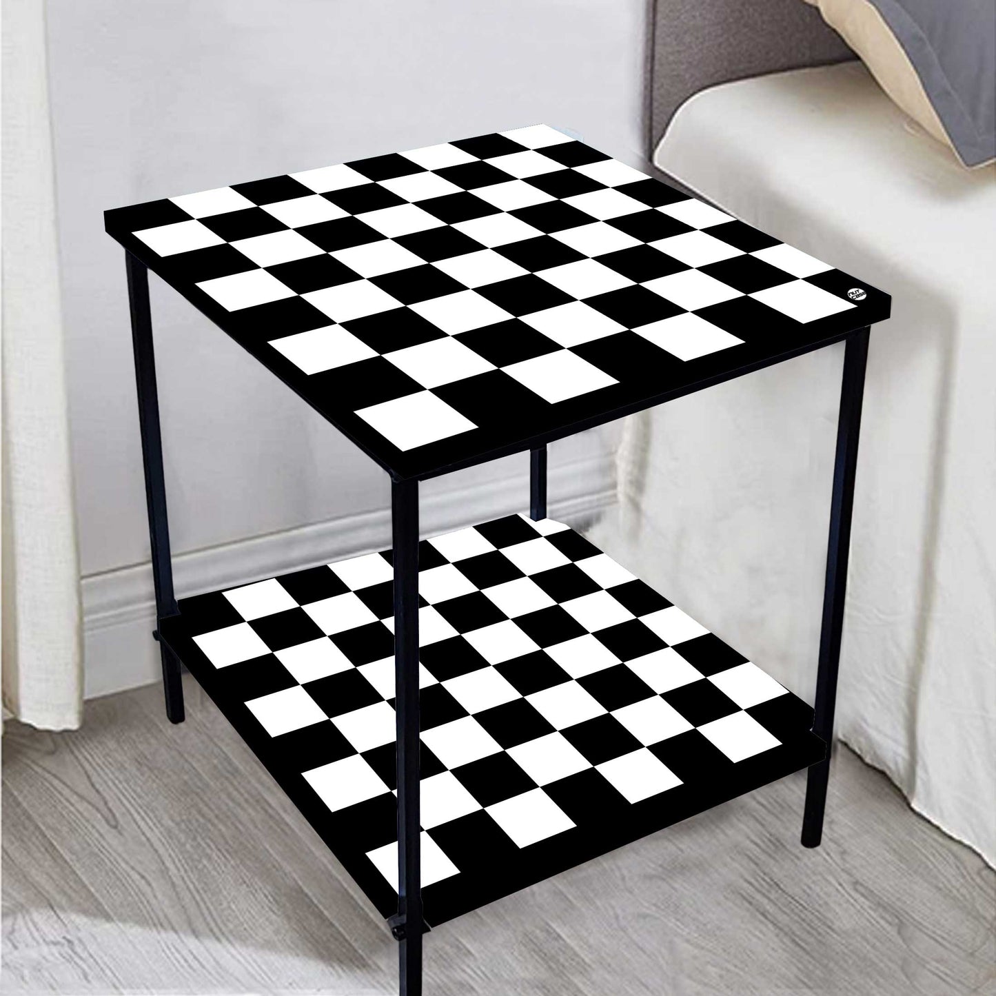 Designer Side Table for Living Room Storage - CHESS Nutcase