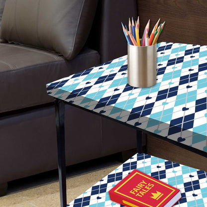 Modern Side Tables for Bedroom with Storage - Colorful pattern Nutcase