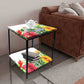 Small Table for Bedroom Side Table for Corner Rack - Floral Nutcase