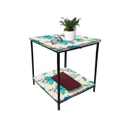 Small Table for Bedroom Side Table for Corner Rack - Floral Nutcase