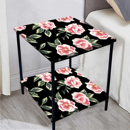 Metal Bedside Table for Corner Rack Bedroom, Sofa - FLORAL Nutcase