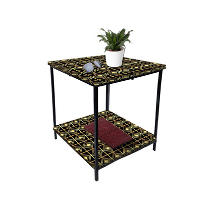 Metal Bedside Table for Corner Rack Bedroom, Living Room - GATSBY Nutcase