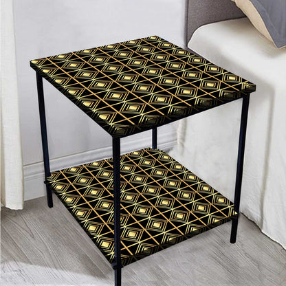 Metal Bedside Table for Corner Rack Bedroom, Living Room - GATSBY Nutcase