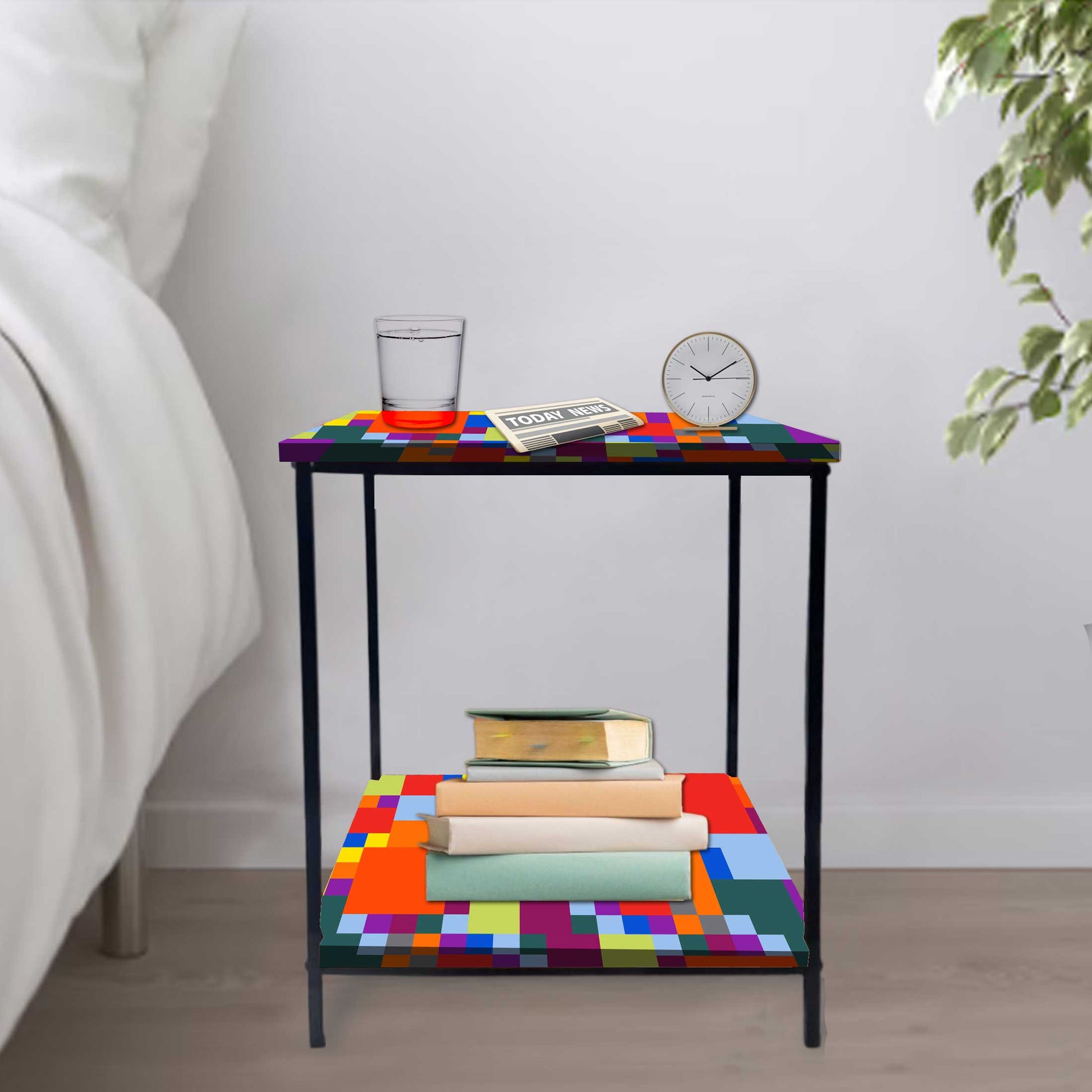 Sofa Side Table for Living Room Furniture - GEOMETRIC Nutcase