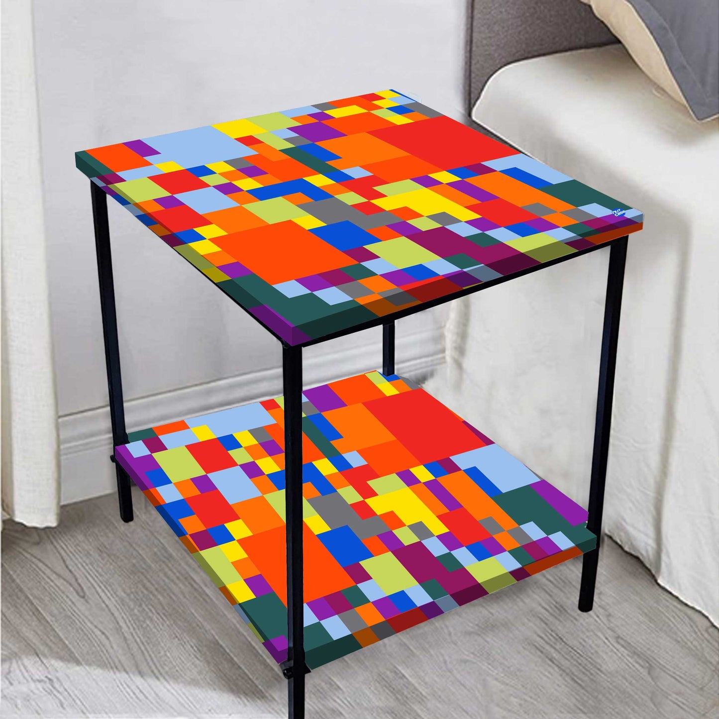 Sofa Side Table for Living Room Furniture - GEOMETRIC Nutcase