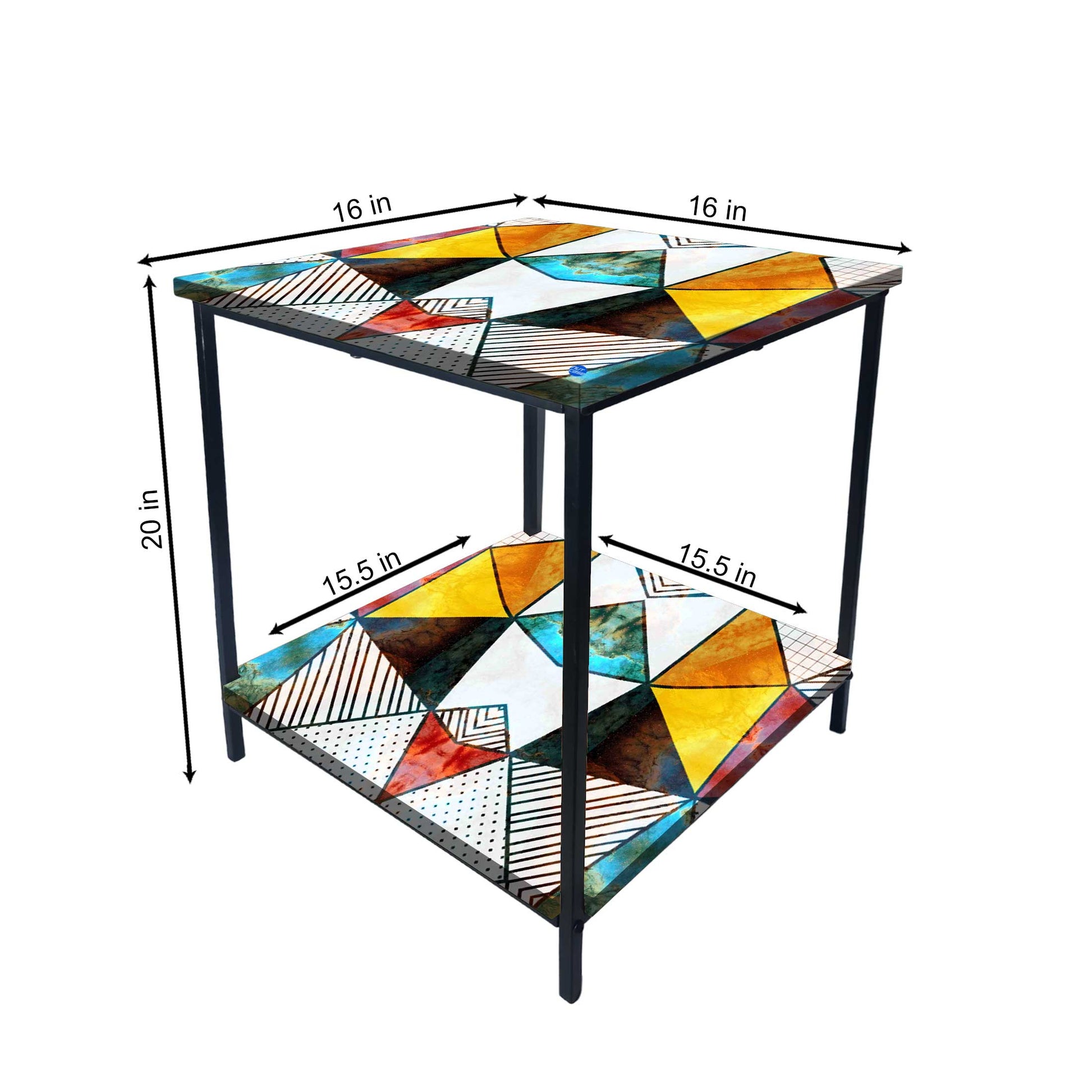 Sofa Side Table for Living Room Furniture - GEOMETRIC Nutcase