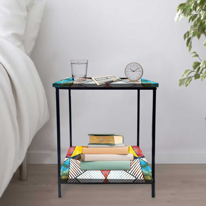 Sofa Side Table for Living Room Furniture - GEOMETRIC Nutcase