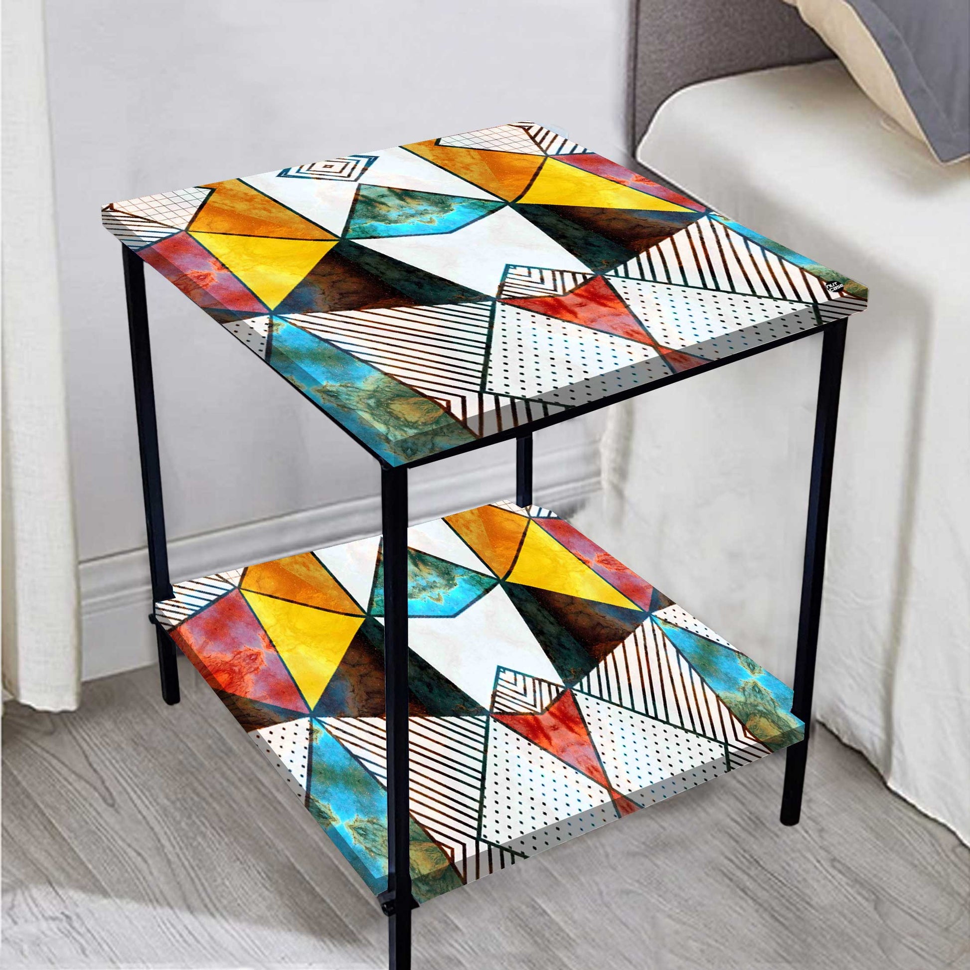 Sofa Side Table for Living Room Furniture - GEOMETRIC Nutcase