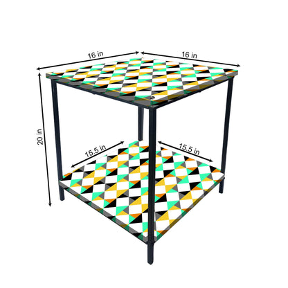 Sofa Side Table for Living Room Furniture - GEOMETRIC Nutcase