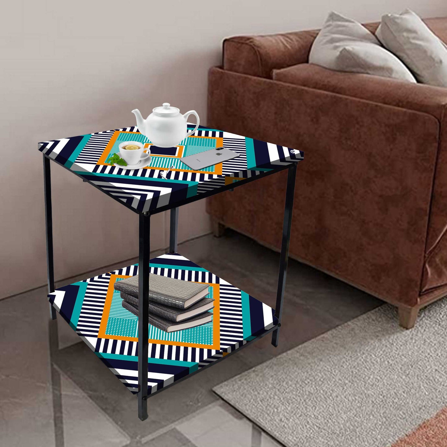 Sofa Side Table for Living Room Furniture - GEOMETRIC Nutcase