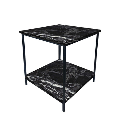 Small Bedside Table for Living Room Corner Rack - Digital Marble Nutcase