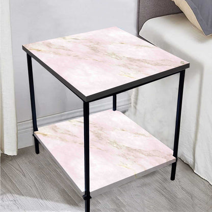 Small Bedside Table for Living Room Corner Rack - Digital Marble Nutcase