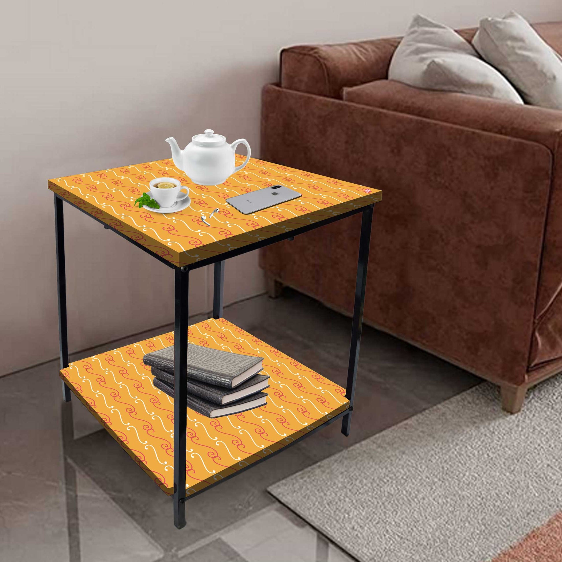 Small Side Table for Bedroom Corner Rack - Colorful Nutcase