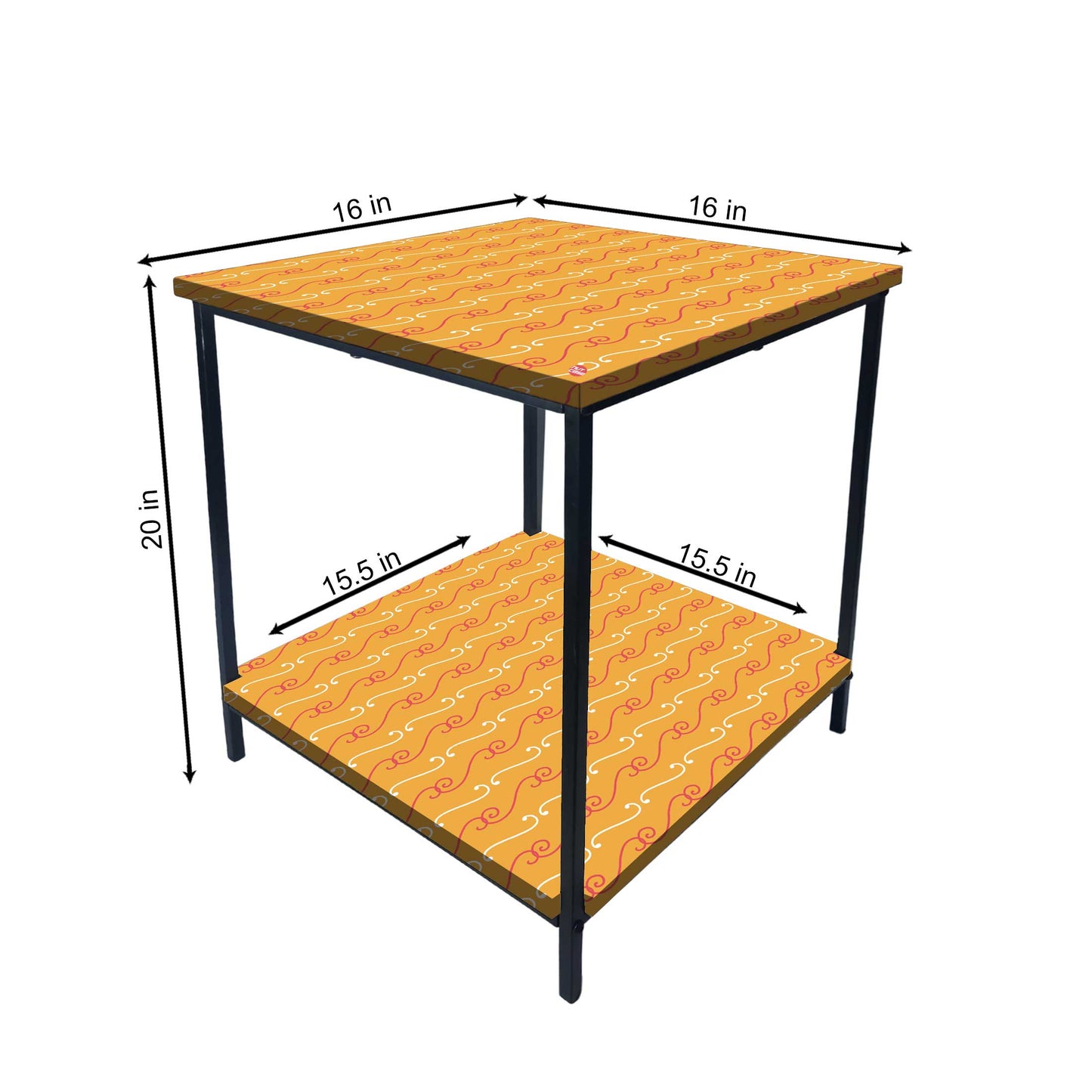 Small Side Table for Bedroom Corner Rack - Colorful Nutcase