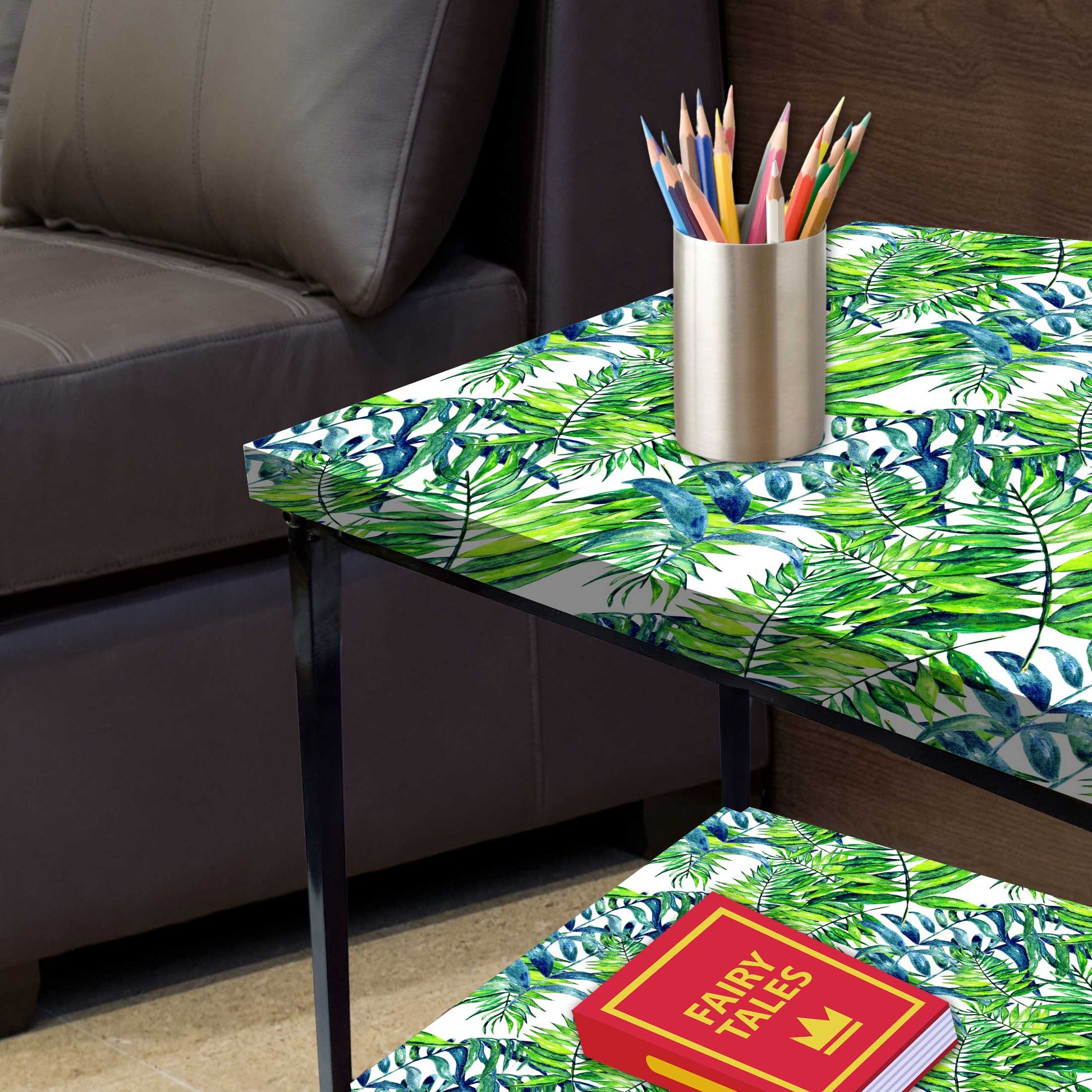 Living Room Bedside Stand Table for Storage Rack  - Tropical Nutcase