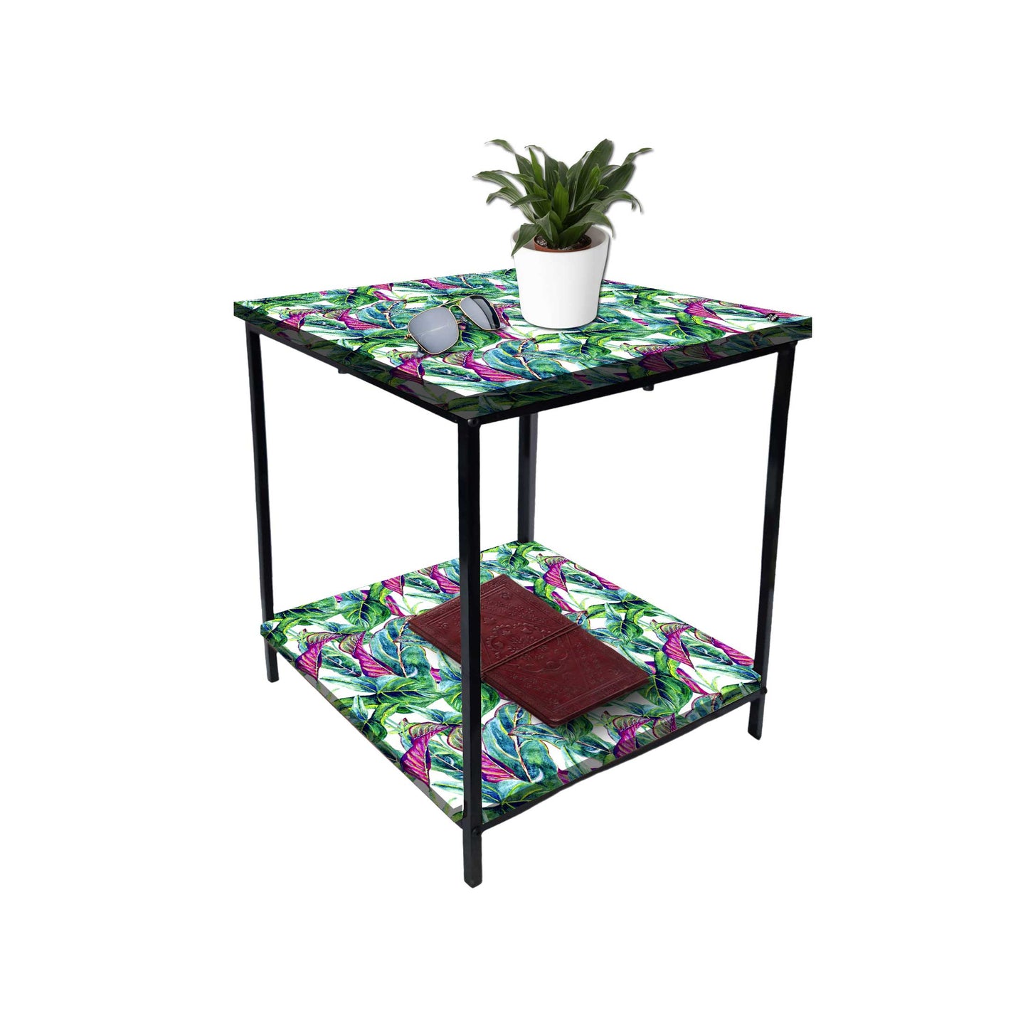 Living Room Bedside Stand Table for Storage Rack  - Tropical Nutcase