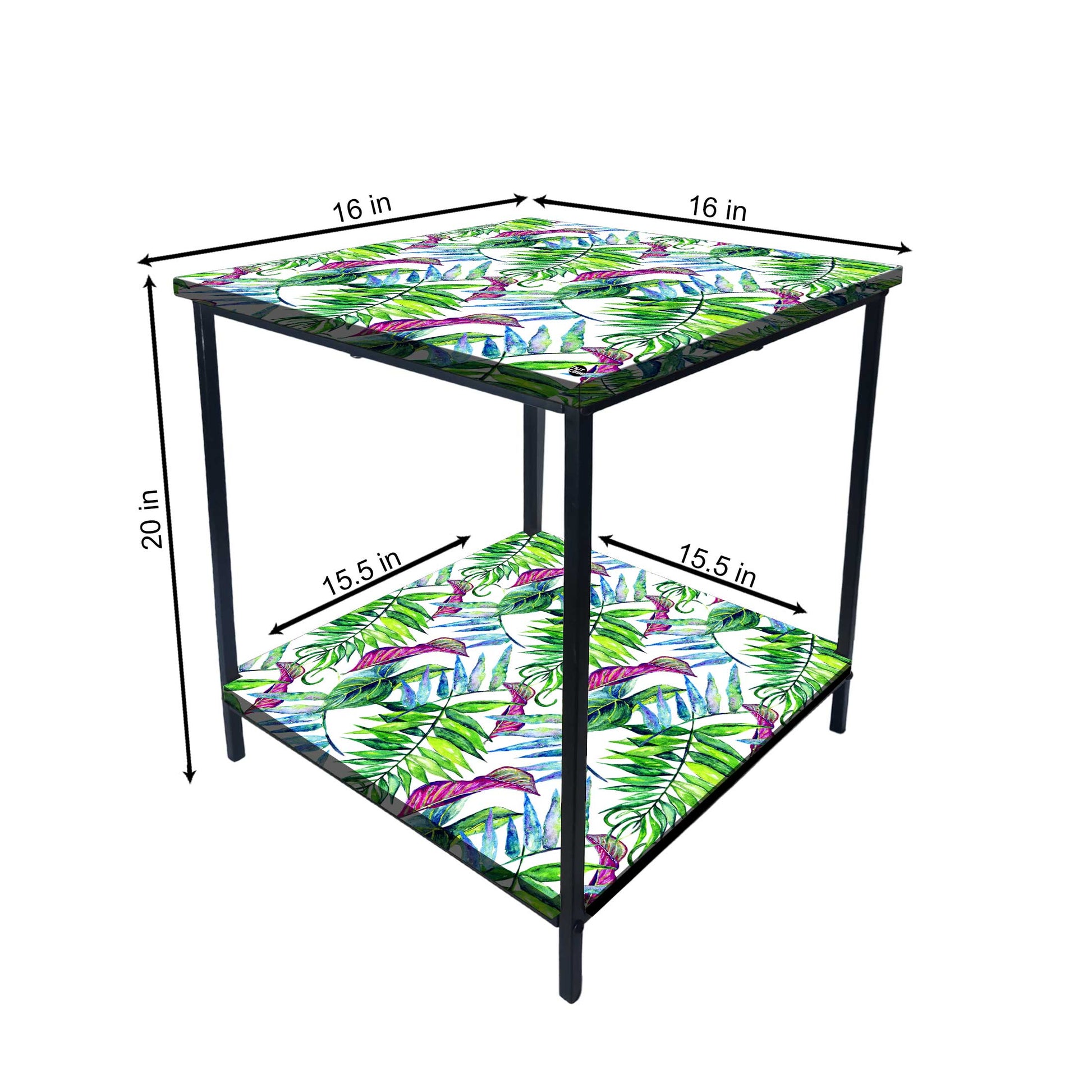 Living Room Bedside Stand Table for Storage Rack  - Tropical Nutcase