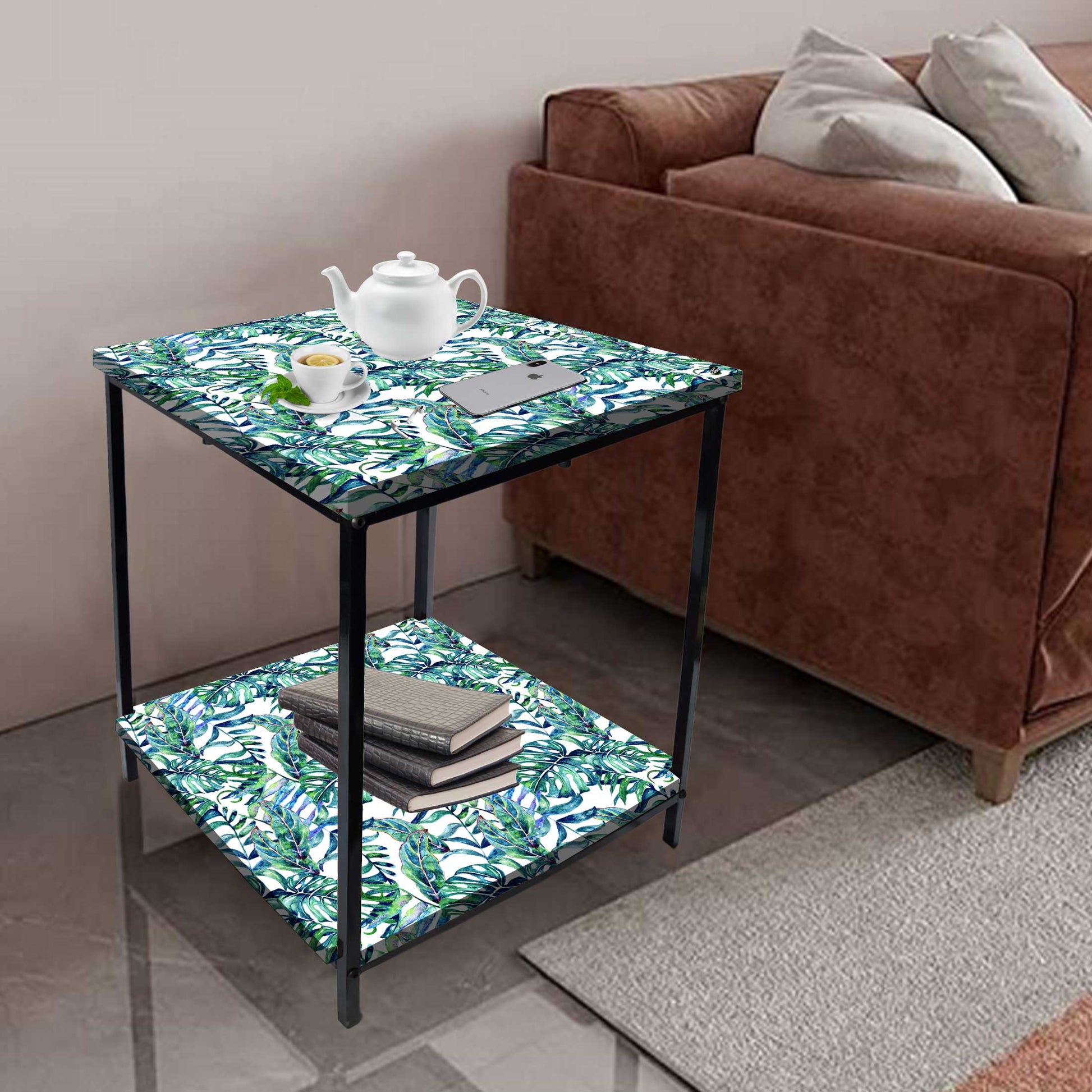 Living Room Bedside Stand Table for Storage Rack  - Tropical Nutcase