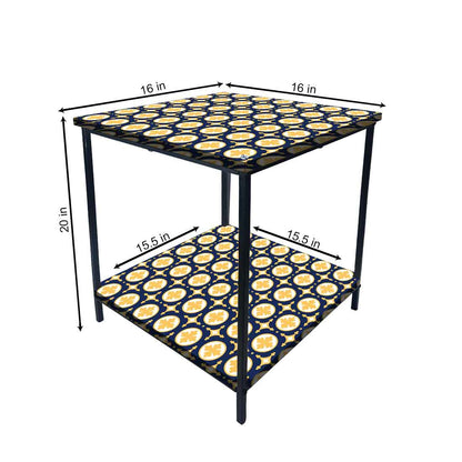 Designer Bedside Stand for Bedroom Living Room - Spanish Nutcase