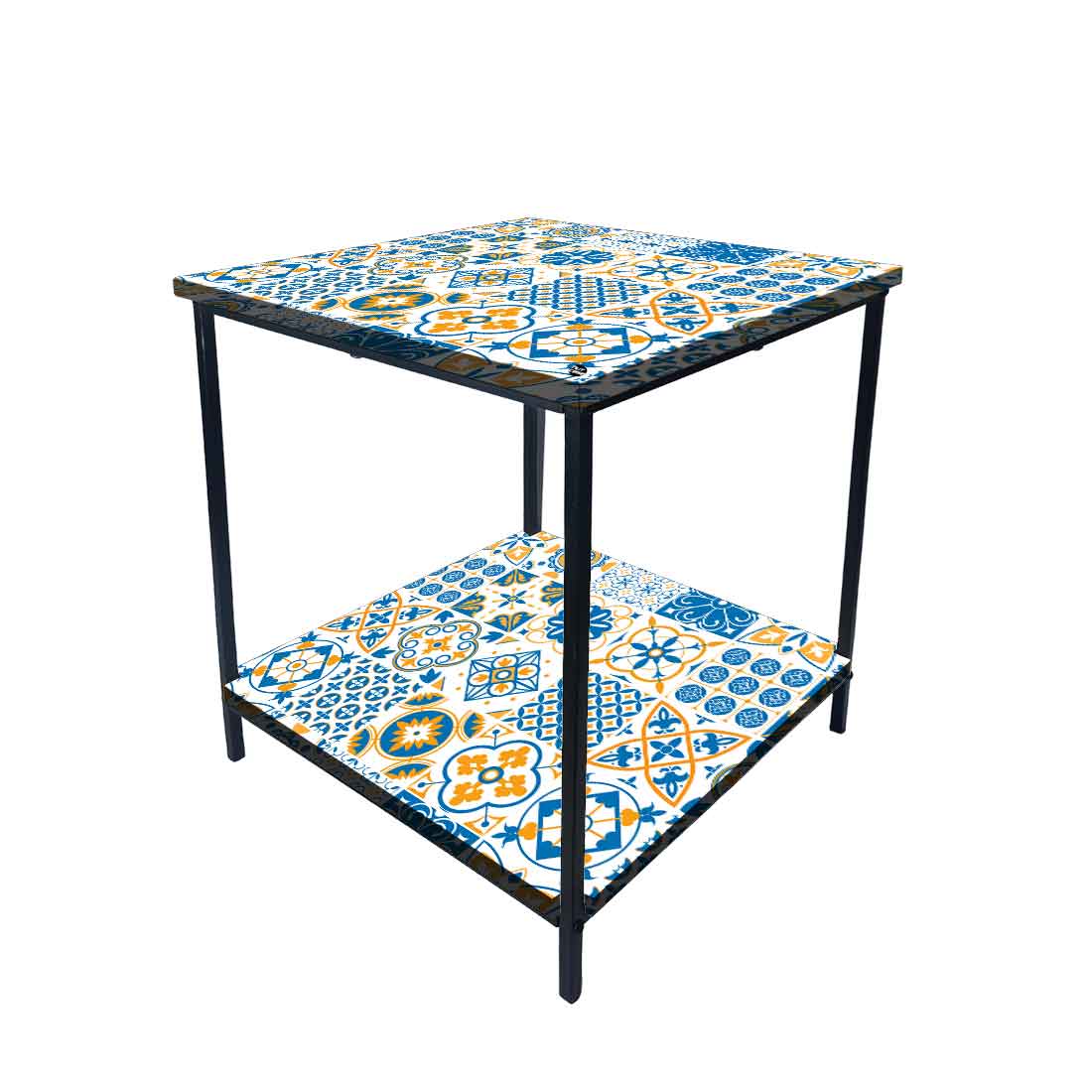 Designer Bedside Table for End Tables for Bedroom - Traditional Spanish Tiles Nutcase