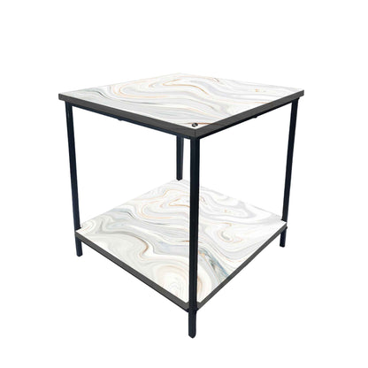 Designer Modern Bedside Table for Bedroom Living Room - Swirls Nutcase