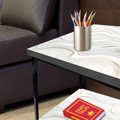 Designer Modern Bedside Table for Bedroom Living Room - Swirls Nutcase