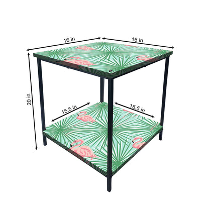 Small Bedside Table for Bedroom Living Room - Summer Tropical Design Nutcase