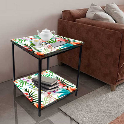 Small Bedside Table for Bedroom Living Room - Summer Tropical Design Nutcase