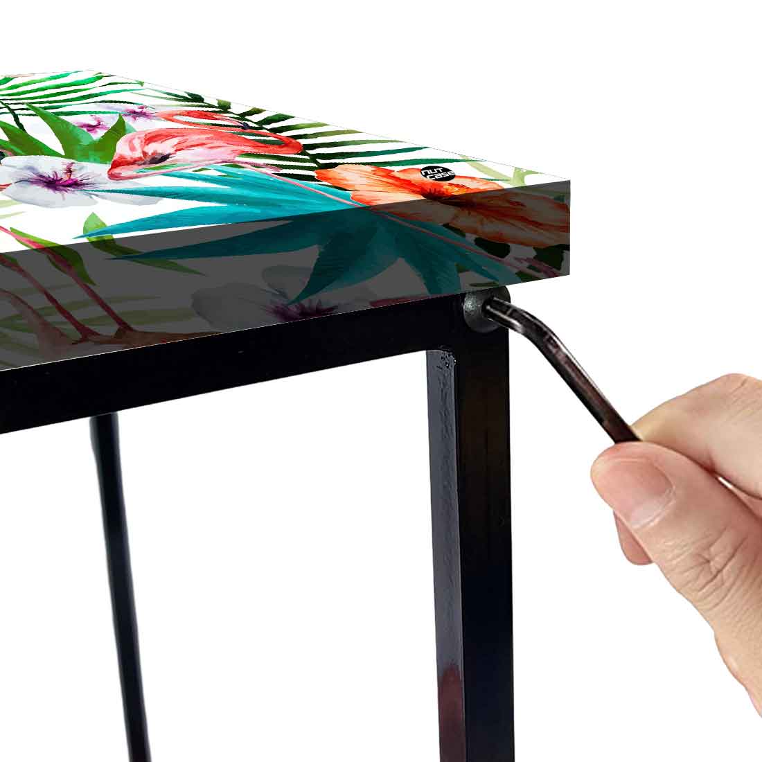 Small Bedside Table for Bedroom Living Room - Summer Tropical Design Nutcase