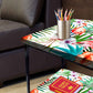 Small Bedside Table for Bedroom Living Room - Summer Tropical Design Nutcase