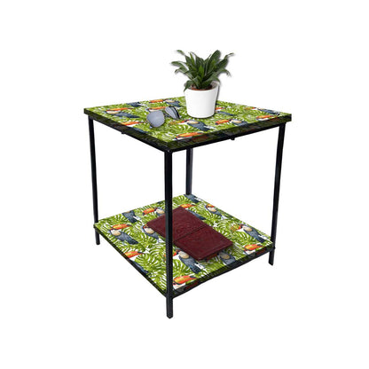 Small Bedside Table for Bedroom Living Room - Summer Tropical Design Nutcase