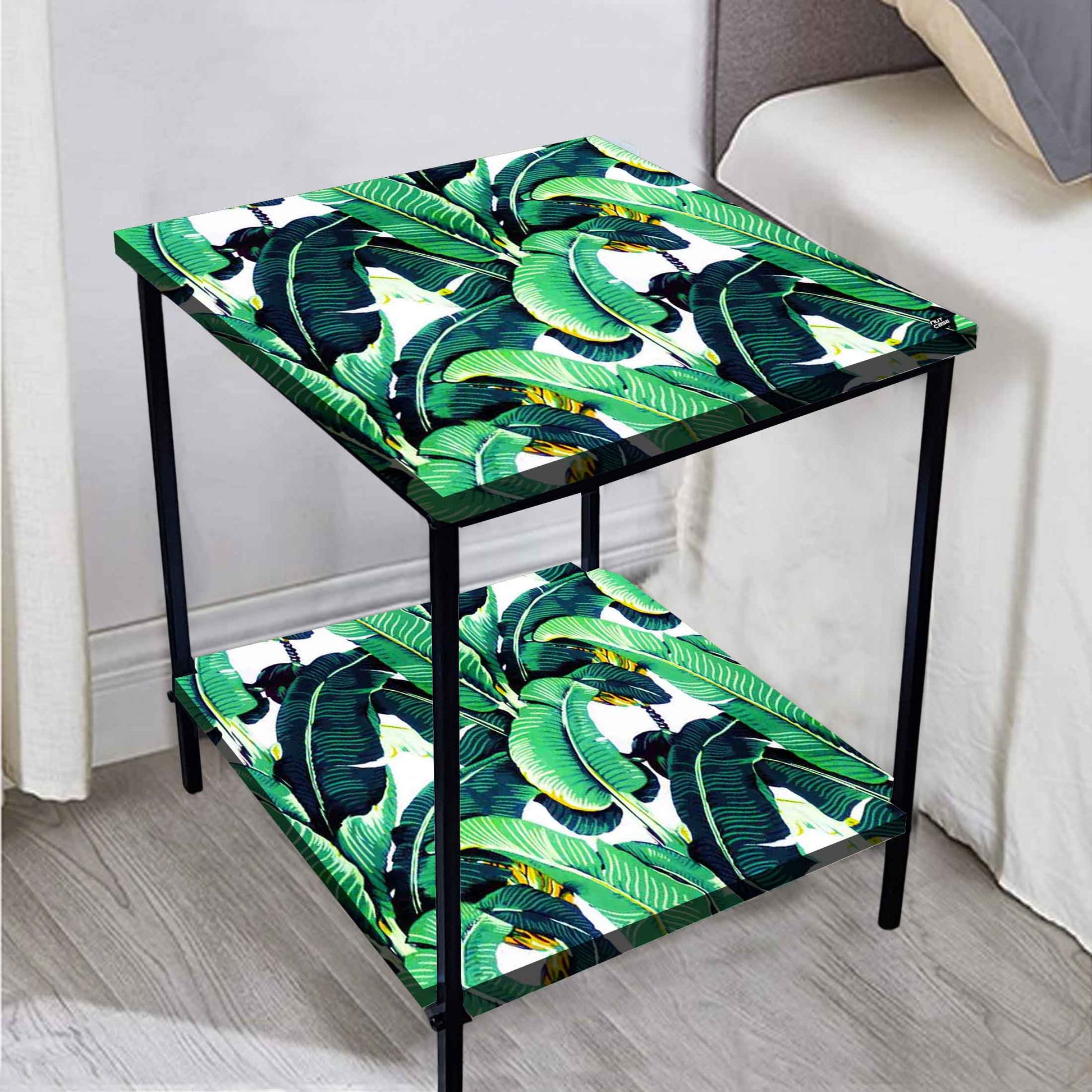 Small Bedside Table for Bedroom Living Room - Summer Tropical Design Nutcase