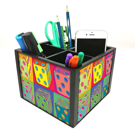 Desk Organizer For Stationery -  Dice Nutcase