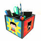 Desk Organizer For Stationery - Cute Superboy Nutcase