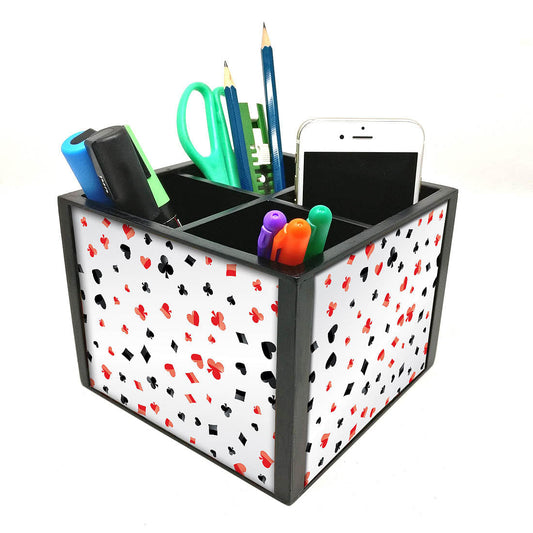 Desk Organizer For Stationery -  Ace And Hearts Nutcase