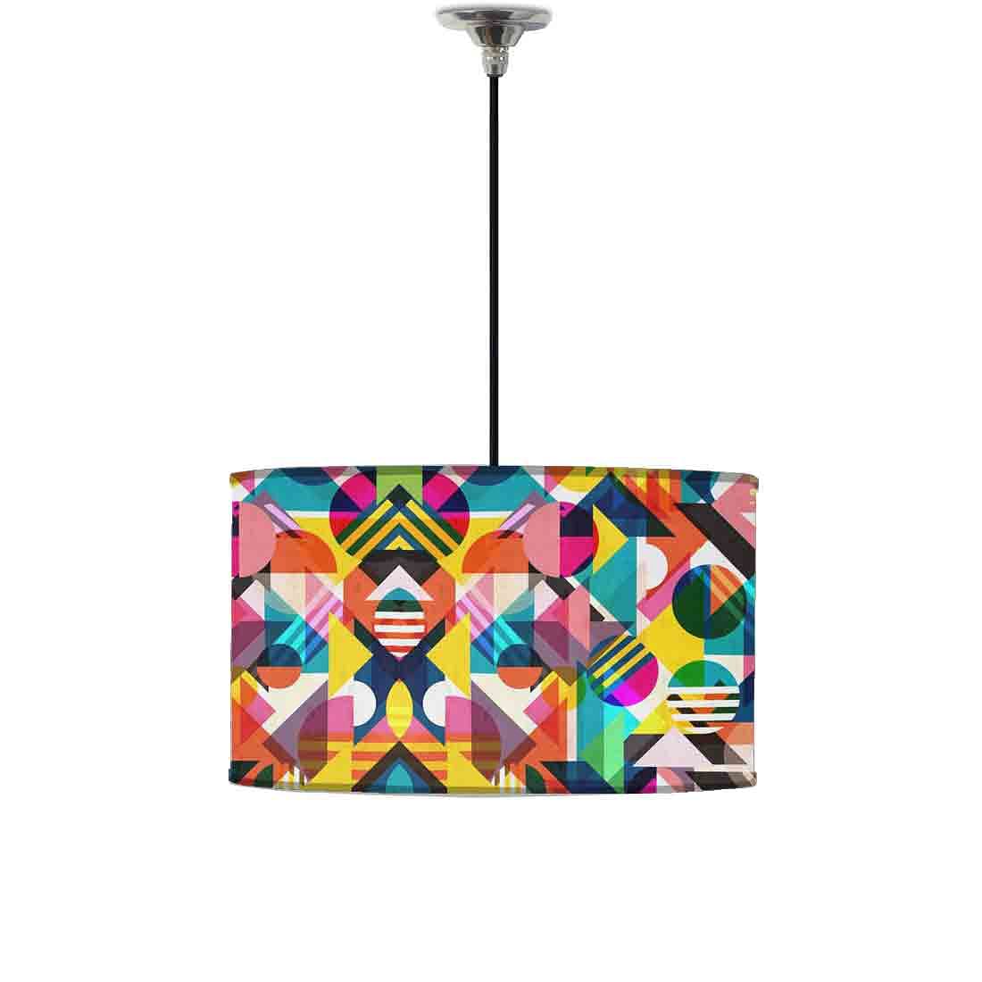 Ceiling Lamp Hanging Drum Lampshade - Mulicolour ply Nutcase