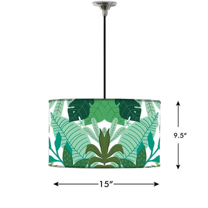 Ceiling Lamp Hanging Drum Lampshade - Tropical Trending Vibes Nutcase