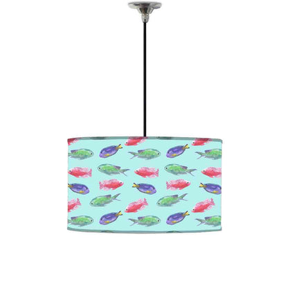 Ceiling Lamp Hanging Drum Lampshade - Sweet Fishes Nutcase