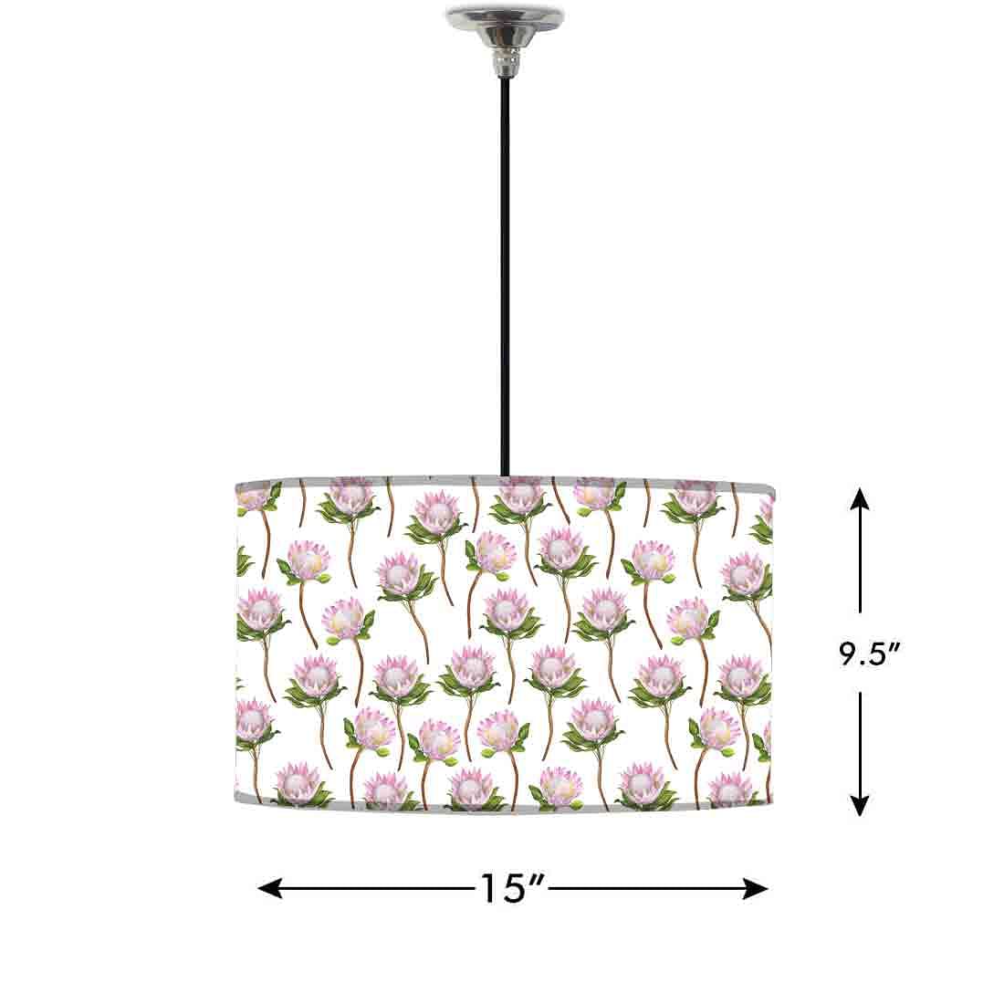 Ceiling Lamp Hanging Drum Lampshade - Flower Buds Nutcase