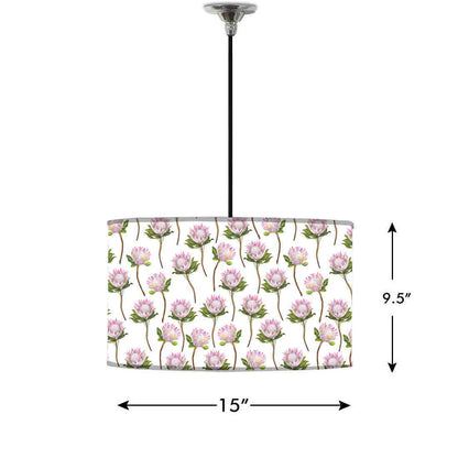 Ceiling Lamp Hanging Drum Lampshade - Flower Buds Nutcase